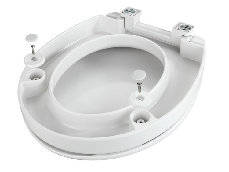Produktbild: WC Sitz Mod. Secura Comfort, mit 5 cm Sitzerh&ouml;hung, belastbar bis 200 kg
