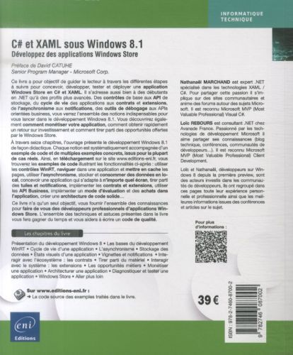 Produktbild: C# et XAML sous Windows 8.1