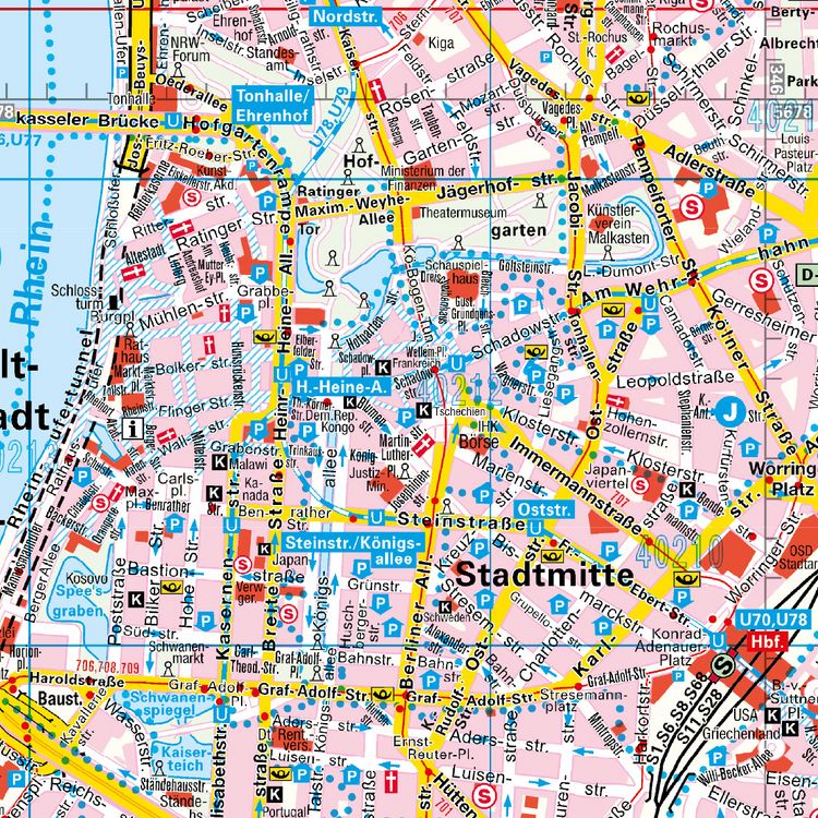 Produktbild: Falk Cityplan D&uuml;sseldorf 1:20.000