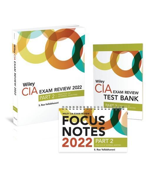 Produktbild: Vallabhaneni, S: Wiley CIA 2022 Part 2: Exam Review + Test B