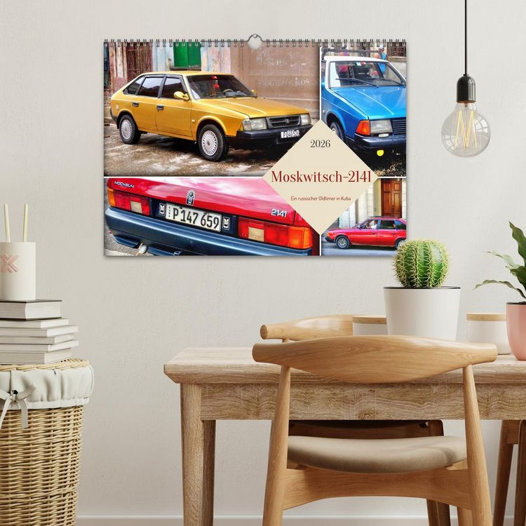 Produktbild: Moskwitsch-2141 - Ein russischer Oldtimer in Kuba (Wandkalender 2026 DIN A3 quer), CALVENDO Monatskalender