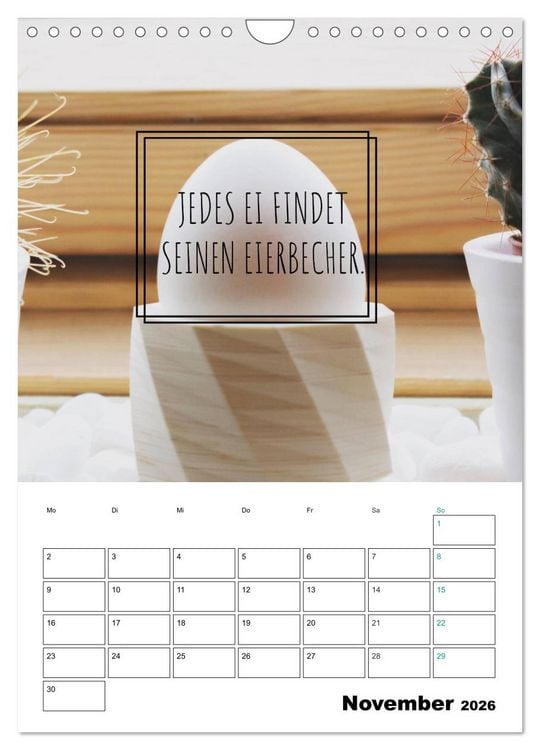 Produktbild: Mit Eiern durch's Jahr. (Wandkalender 2026 DIN A4 hoch), CALVENDO Monatskalender