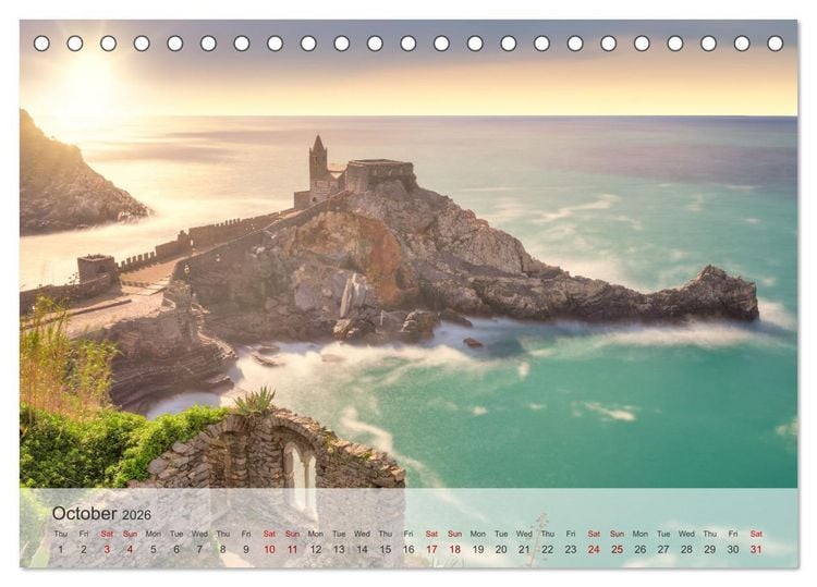 Produktbild: Beautiful Seascapes (Desk Calendar 2026 DIN A5 landscape), CALVENDO 12 Month DeskCalendar