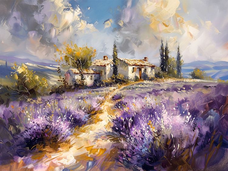 Produktbild: CALVENDO Puzzle Lila Traum | 1000 Teile Lege-Gr&ouml;&szlig;e 64x48cm Foto-Puzzle f&uuml;r gl&uuml;ckliche Stunden