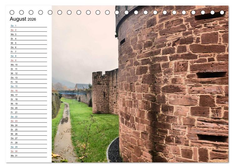Produktbild: Herrliches Hessen - B&uuml;dingen (Tischkalender 2026 DIN A5 quer), CALVENDO Monatskalender