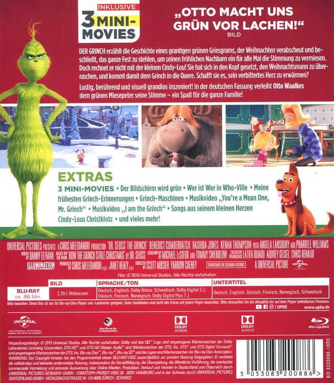 Produktbild: Der Grinch (2018) - Weihnachts-Edition