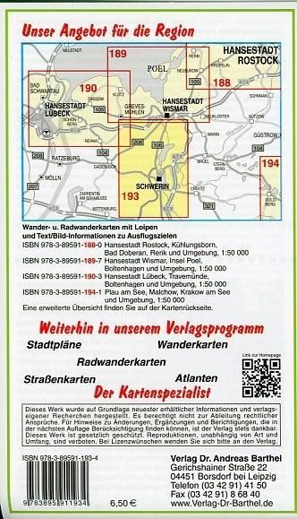 Produktbild: Radwander- und Wanderkarte Schwerin und Umgebung