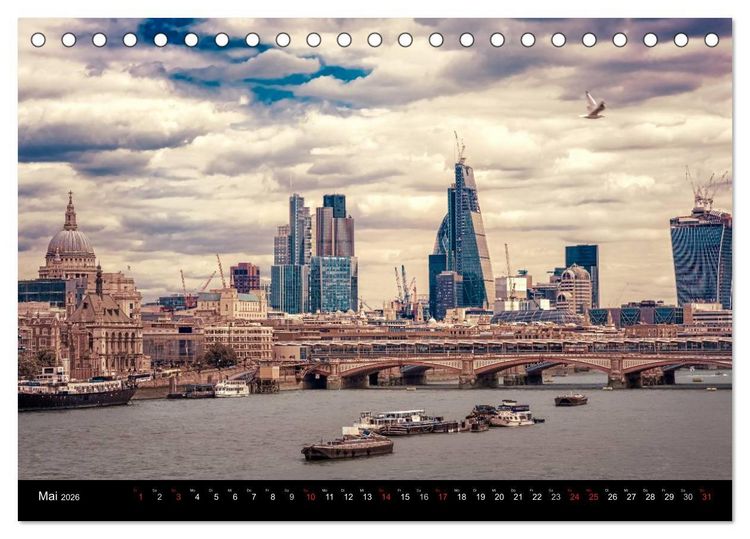 Produktbild: Weltmetropole London (Tischkalender 2026 DIN A5 quer), CALVENDO Monatskalender