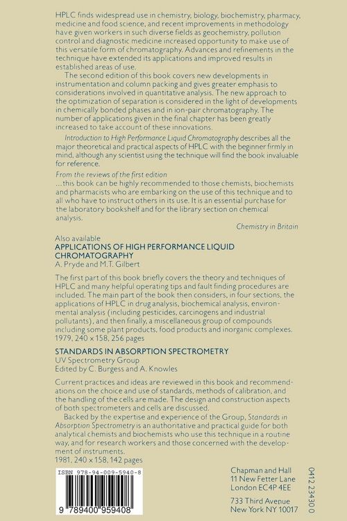 Produktbild: Introduction to high performance liquid chromatography