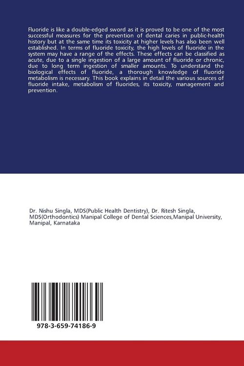 Produktbild: Metabolism and Toxicity Of Fluorides