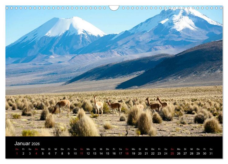 Produktbild: Bolivien (Wandkalender 2026 DIN A3 quer), CALVENDO Monatskalender