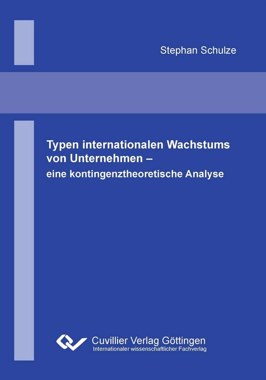 Produktbild: Typen internationalen Wachstums von Unternehmen