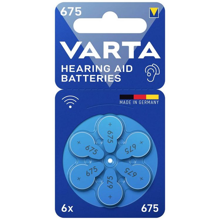 Produktbild: Varta Batterien Hearing Aid 675 6er