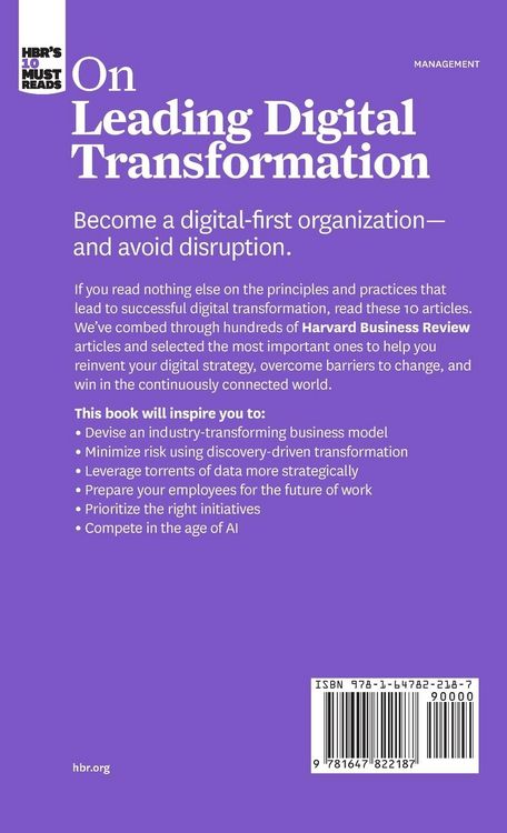 Produktbild: Hbr's 10 Must Reads on Leading Digital Transformation (with Bonus Article "how Apple Is Organized for Innovation" by Joel M. Podolny and Morten T. Hansen)