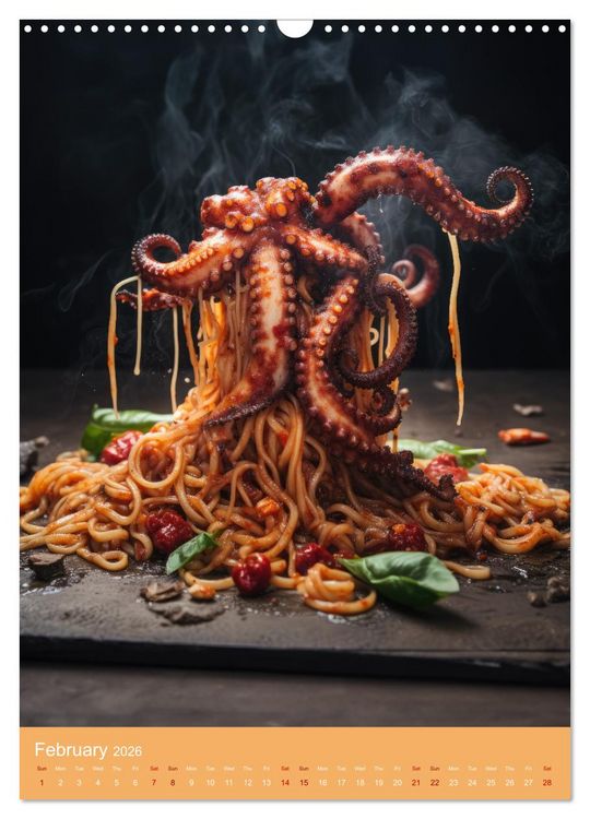Produktbild: Food Fusion Fantasies (Wall Calendar 2026 DIN A3 portrait), CALVENDO 12 Month Wall Calendar