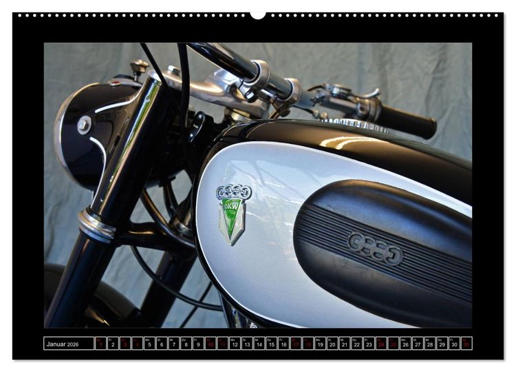 Produktbild: DKW RT 175 - Ein Motorrad der Auto Union (hochwertiger Premium Wandkalender 2026 DIN A2 quer), Kunstdruck in Hochglanz