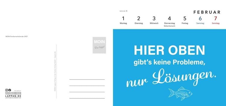 Produktbild: MOIN Postkartenkalender 2027
