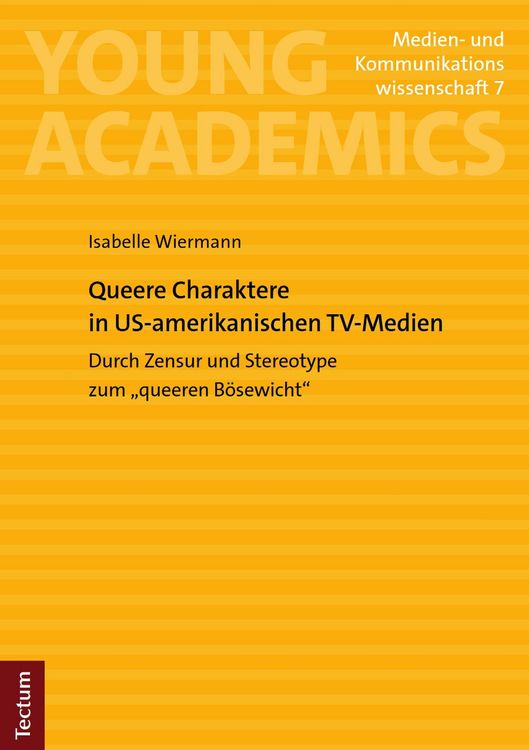 Produktbild: Queere Charaktere in US-amerikanischen TV-Medien