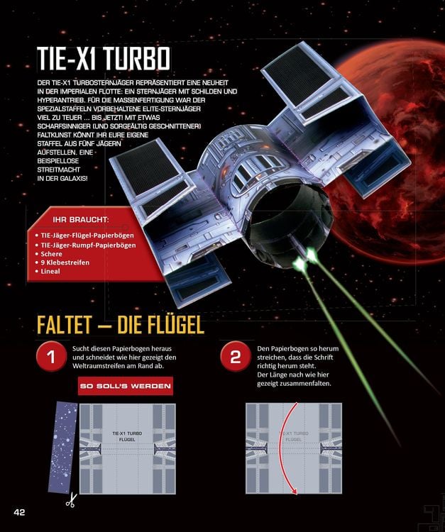 Produktbild: STAR WARS Flieger falten: 30 faltfertige Papiersternjäger