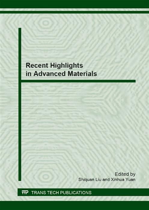 Produktbild: Recent Highlights in Advanced Materials