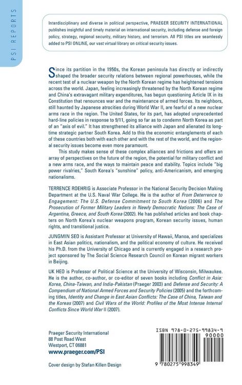Produktbild: Korean Security in a Changing East Asia