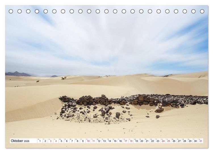 Produktbild: Boa Vista - die drittgr&ouml;&szlig;te Kapverdische Insel (Tischkalender 2026 DIN A5 quer), CALVENDO Monatskalender