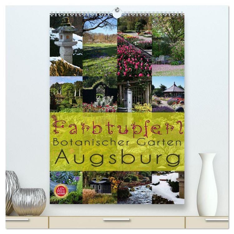 Produktbild: Farbtupferl - Botanischer Garten Augsburg (hochwertiger Premium Wandkalender 2026 DIN A2 hoch), Kunstdruck in Hochglanz