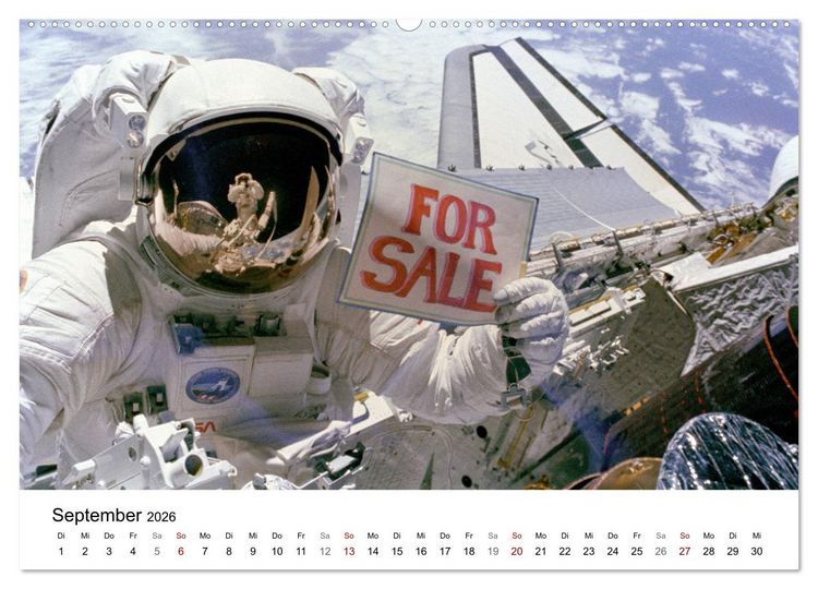 Produktbild: Abenteuer im Weltraum (hochwertiger Premium Wandkalender 2026 DIN A2 quer), Kunstdruck in Hochglanz