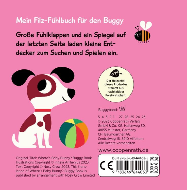 Produktbild: Mein Filz-Fühlbuch für den Buggy: Kuckuck, kleiner Hase!