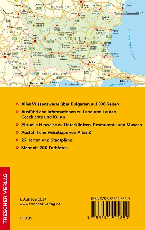 Produktbild: TRESCHER Reiseführer Bulgarien
