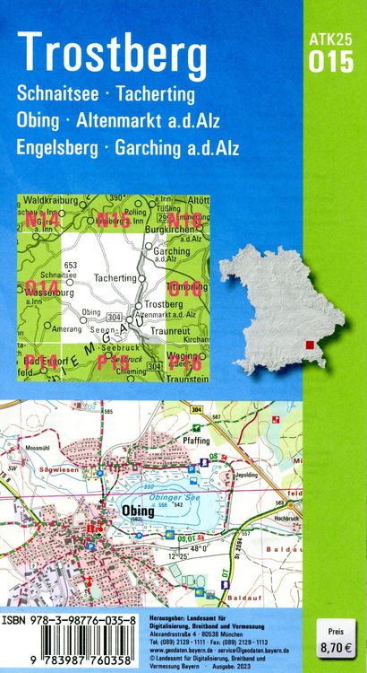 Produktbild: ATK25-O15 Trostberg (Amtliche Topographische Karte 1:25000)