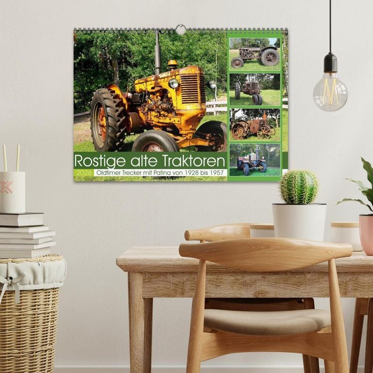 Produktbild: Rostige alte Traktoren (Wandkalender 2026 DIN A3 quer), CALVENDO Monatskalender