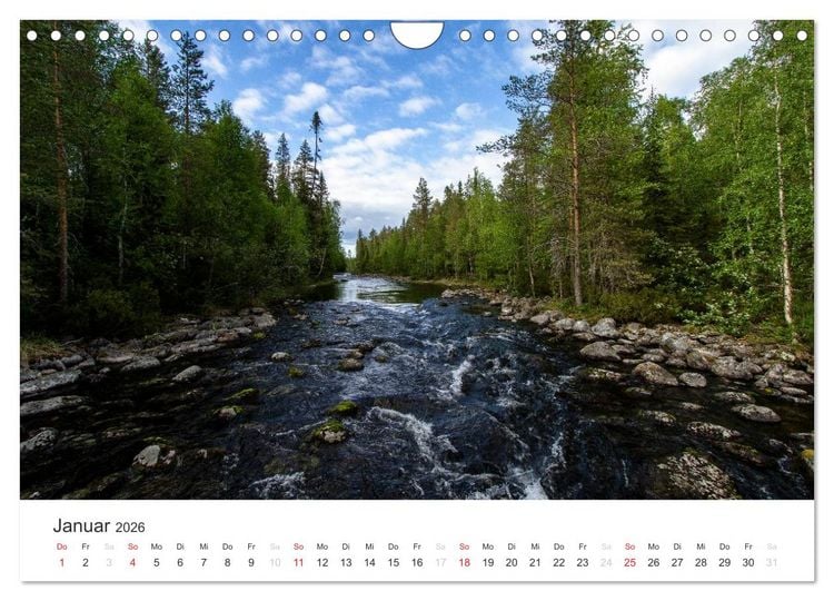 Produktbild: Naturparadies Finnland (Wandkalender 2026 DIN A4 quer), CALVENDO Monatskalender
