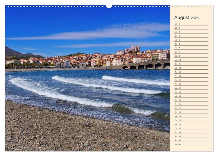 Produktbild: Cote Vermeille - Wo die Pyren&auml;en das Meer k&uuml;ssen (hochwertiger Premium Wandkalender 2026 DIN A2 quer), Kunstdruck in Hochglanz