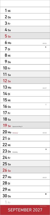 Produktbild: Streifenplaner XL ROT 2027