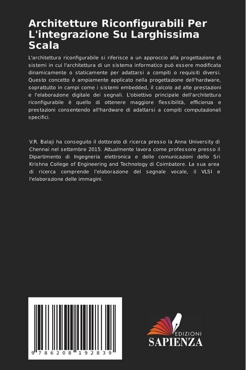 Produktbild: Architetture Riconfigurabili Per L'integrazione Su Larghissima Scala