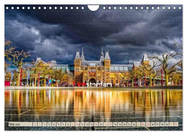 Produktbild: Die 12 meistbesuchten St&auml;dte in Europa (Wandkalender 2026 DIN A4 quer), CALVENDO Monatskalender