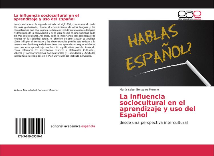 Produktbild: La influencia sociocultural en el aprendizaje y uso del Espa&ntilde;ol