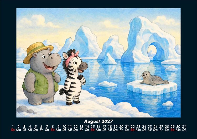 Produktbild: Zara & Sash in der Polarwelt 2027 Fotokalender DIN A4