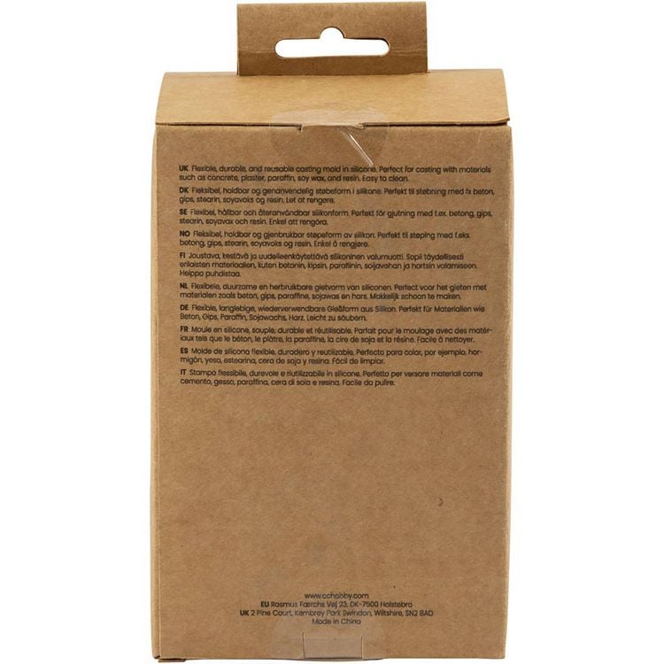 Produktbild: Creativ Company Silikonform, Kerzenhalter, H 6,5+7,5 cm, D 7,3 cm, 100+120 g, 2 Stk