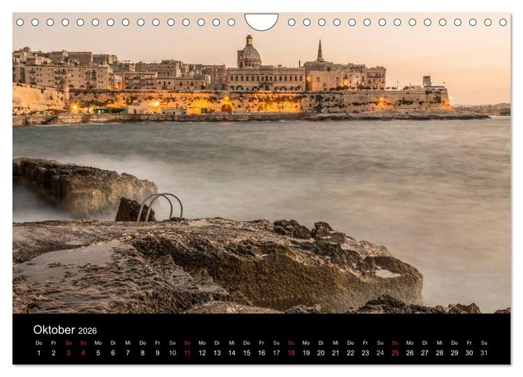 Produktbild: Malta & Gozo (Wandkalender 2026 DIN A4 quer), CALVENDO Monatskalender