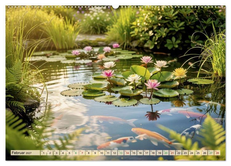 Produktbild: Oase im Garten (Wandkalender 2027 DIN A2 quer), CALVENDO Monatskalender