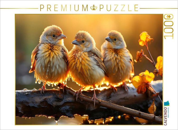 Produktbild: CALVENDO Puzzle V&ouml;gel, herrlicher Sonnenschein, nicht wahr! | 1000 Teile Lege-Gr&ouml;&szlig;e 64x48cm Foto-Puzzle f&uuml;r gl&uuml;ckliche Stunden