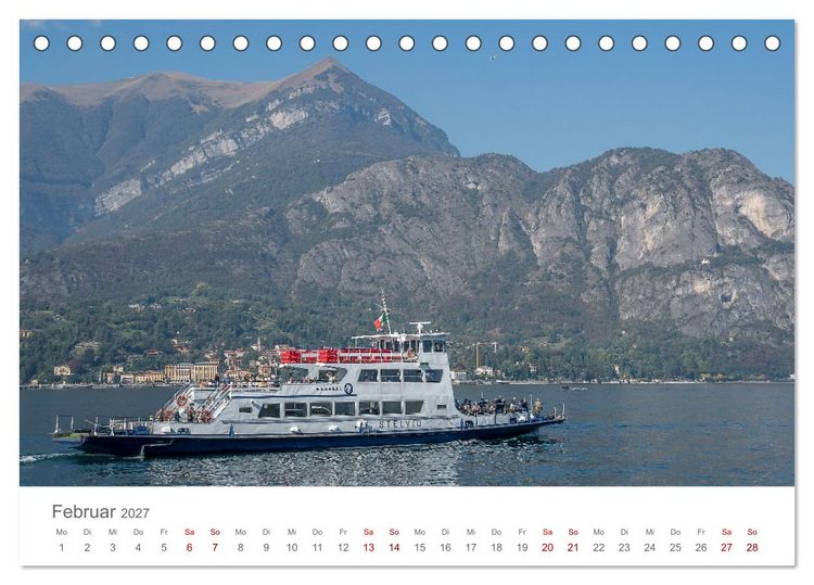 Produktbild: Como und der Comer See (Tischkalender 2027 DIN A5 quer), CALVENDO Monatskalender