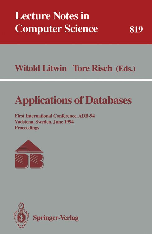 Produktbild: Applications of Databases