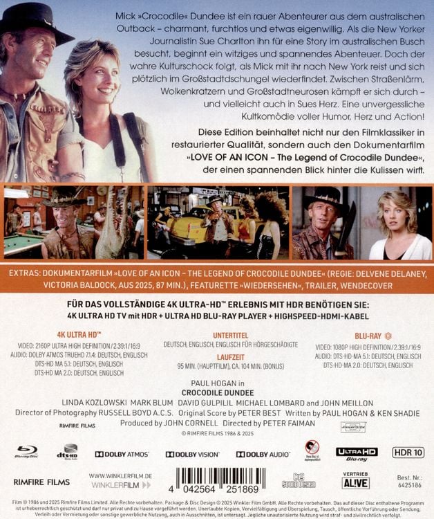 Produktbild: Crocodile Dundee (4K UHD-Blu-ray + Blu-ray)