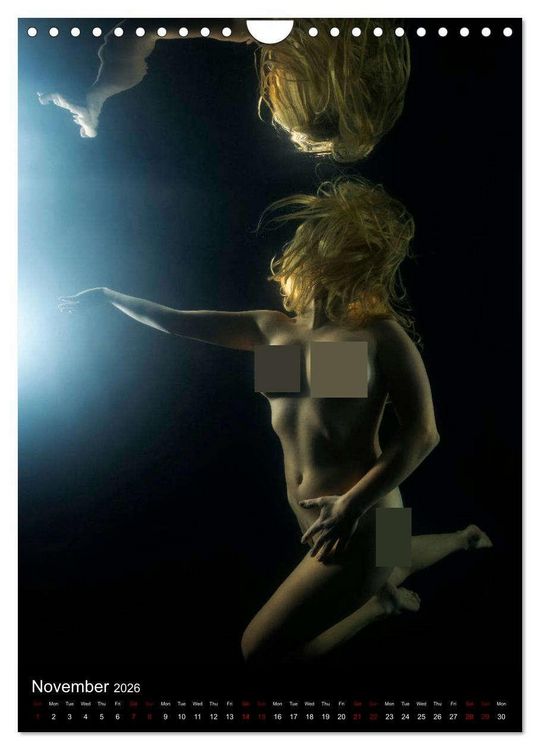 Produktbild: Underwater Erotic Shapes (Wall Calendar 2026 DIN A4 portrait), CALVENDO 12 Month Wall Calendar