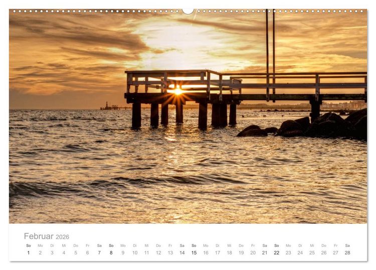 Produktbild: Gr&ouml;mitz - Ostseebad an der Sonnenseite (hochwertiger Premium Wandkalender 2026 DIN A2 quer), Kunstdruck in Hochglanz