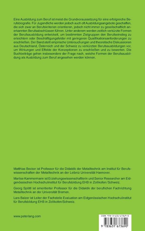 Produktbild: Ausbildung zum Beruf