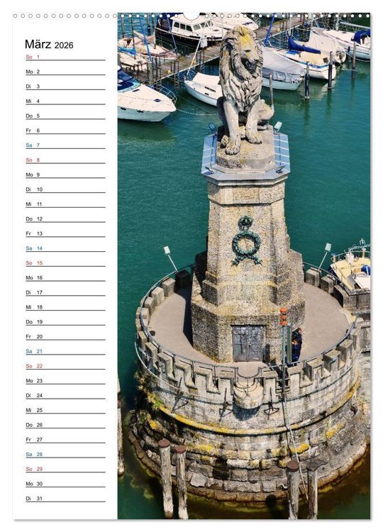 Produktbild: Lindau - Inselstadt am Bodensee (hochwertiger Premium Wandkalender 2026 DIN A2 hoch), Kunstdruck in Hochglanz